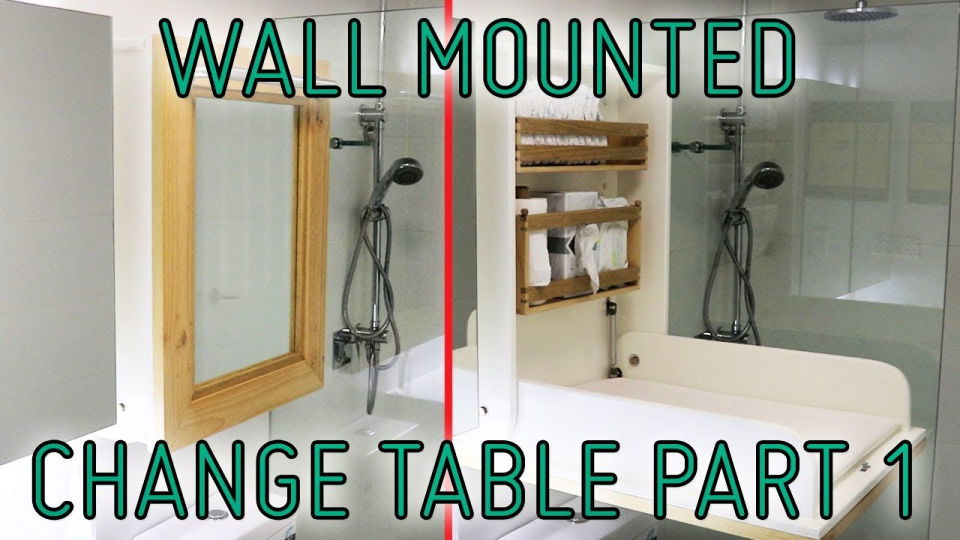 DIY Wall Mounted Change Table