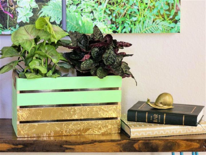 Wooden Crate Plant Holder Tutorial