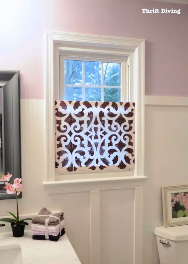 Decorative Window Privacy Screen