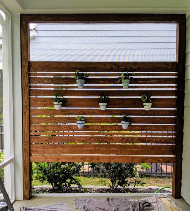 DIY Privacy Screen for First Floor Apartment
