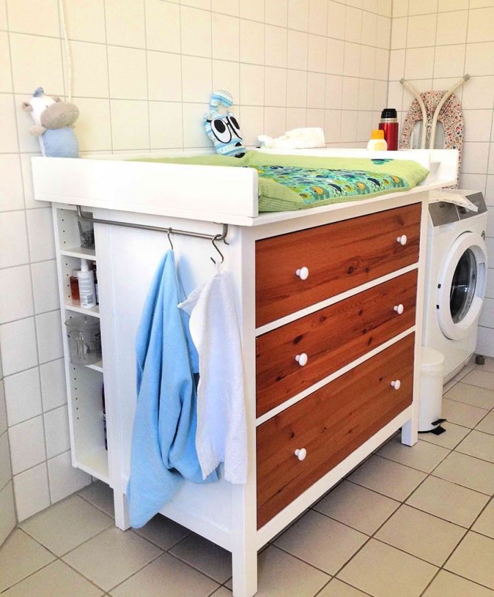 Homemade Diaper Changing Table