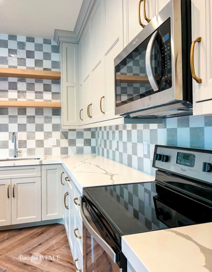 How to Do Checkerboard Backsplash in Kitchen