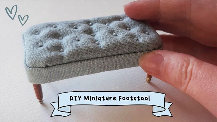 How to Make a Upholstered Footstool