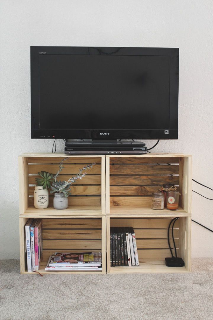 Make Your Own Crate TV Stand