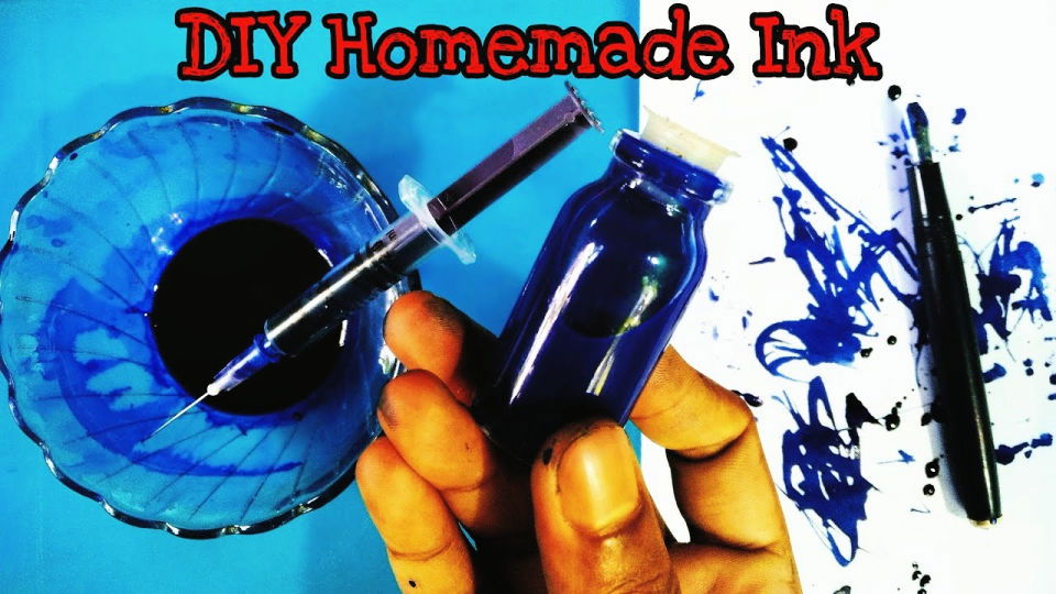 homemade fountain pen ink