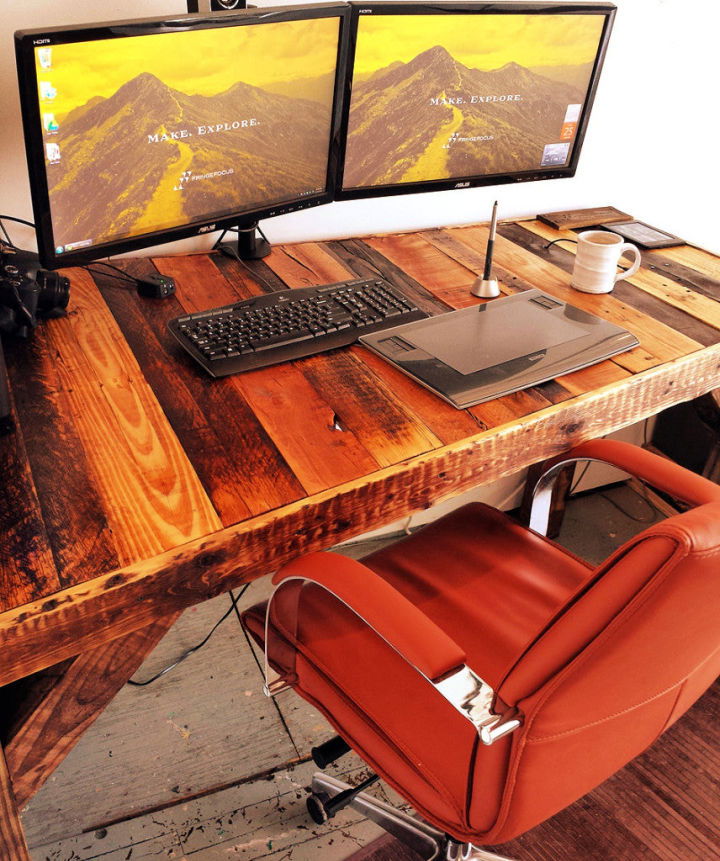 Make Your Own Pallet Desk