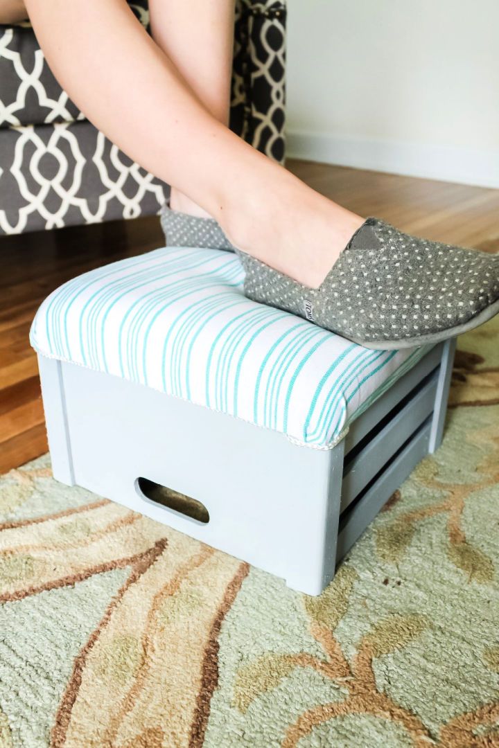Making a Footstool From a Crate