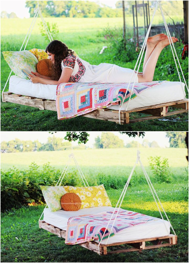 Making a Pallet Swing Bed