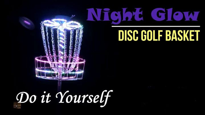 Night Glow Disc Golf Basket