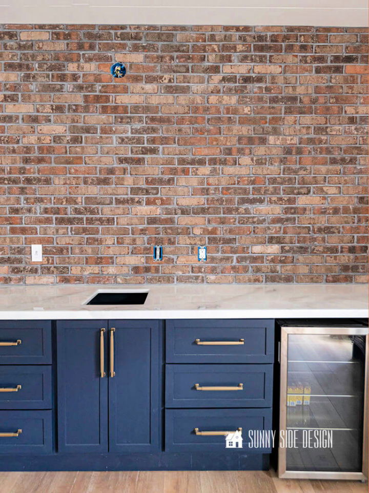 Simple DIY Brick Backsplash