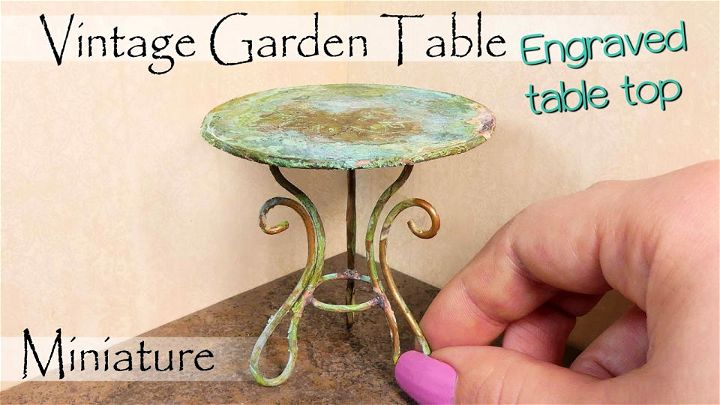 Vintage Garden Table Tutorial