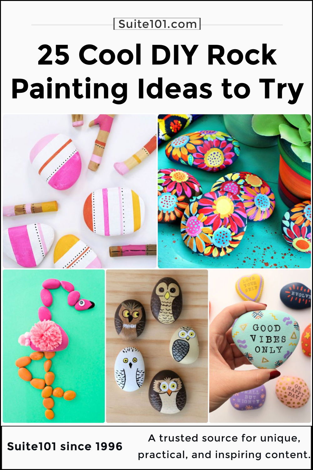 25 Cute and Easy Rock Painting Ideas for Beginners