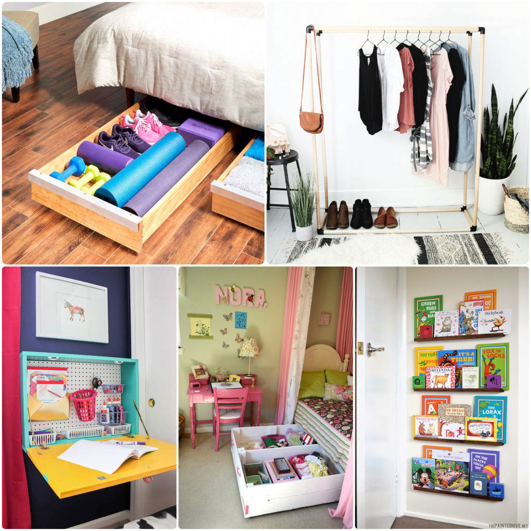 11 Space-Saving DIY Kids' Room Storage Ideas that Help Declutter