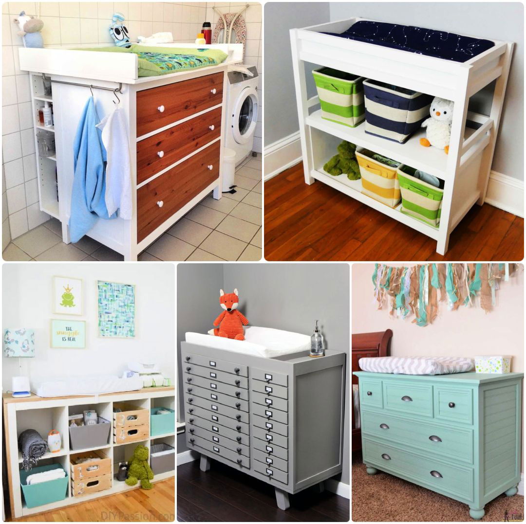 Baby changing table designs sale