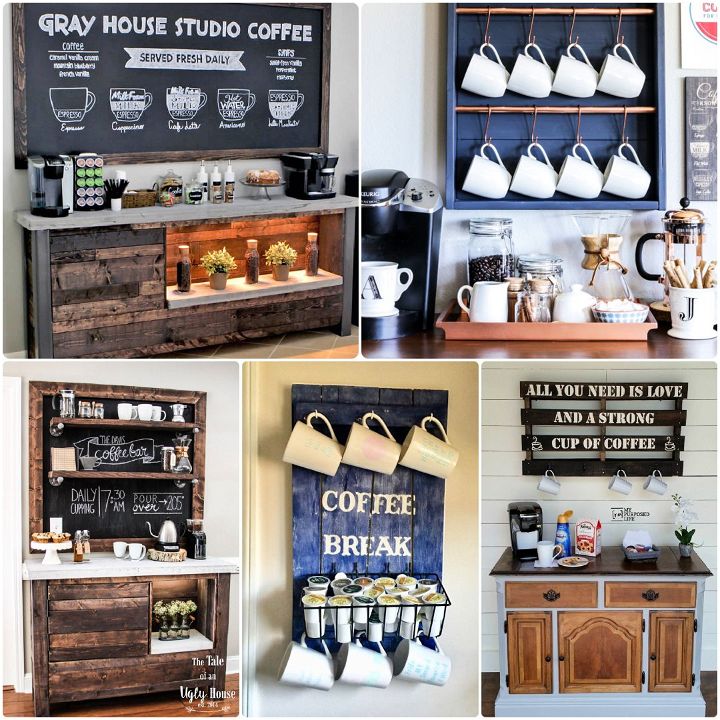 diy coffee bar ideas coffee station ideas for Kitchen