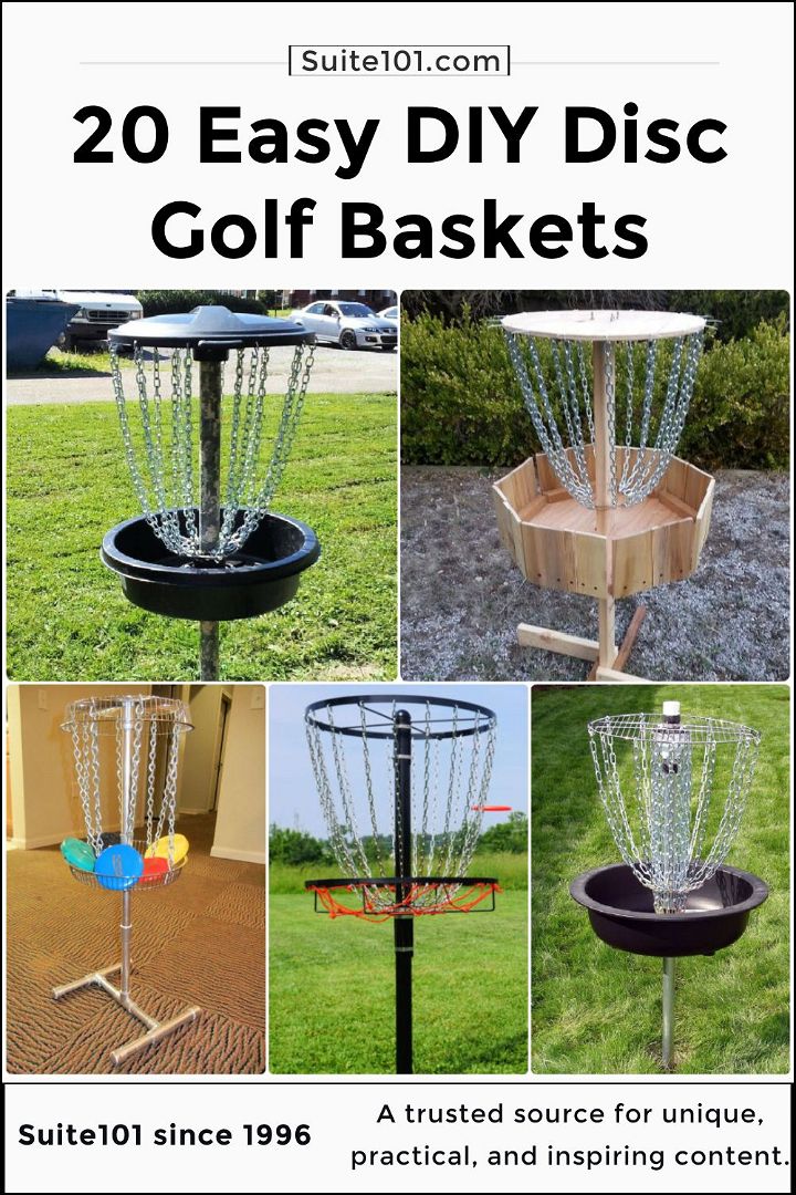 20 homemade diy disc golf basket ideas