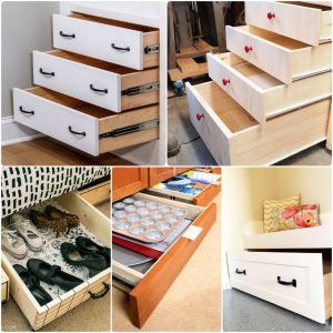 25 easy DIY drawers: how to make a drawer - DIY drawer ideas to organize your home