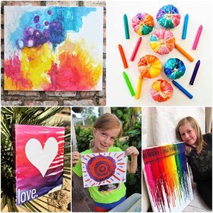 diy melted crayon art ideas for creative minds
