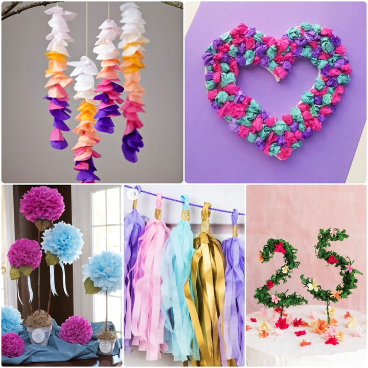 20 DIY Tissue Paper Decorations: Make Your Party Pop