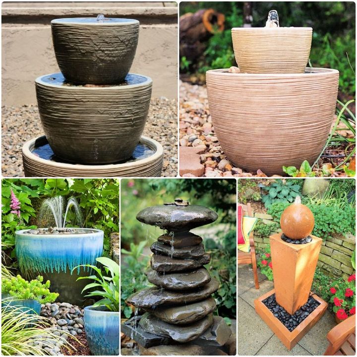 25 DIY Water Fountain Ideas to Beautify Your Garden