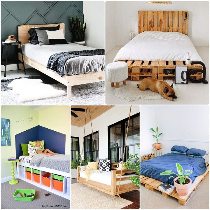 easy diy bed frame plans and ideas