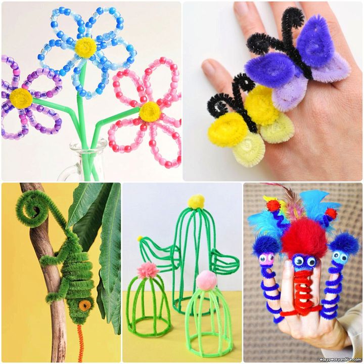 easy pipe cleaner crafts you will love