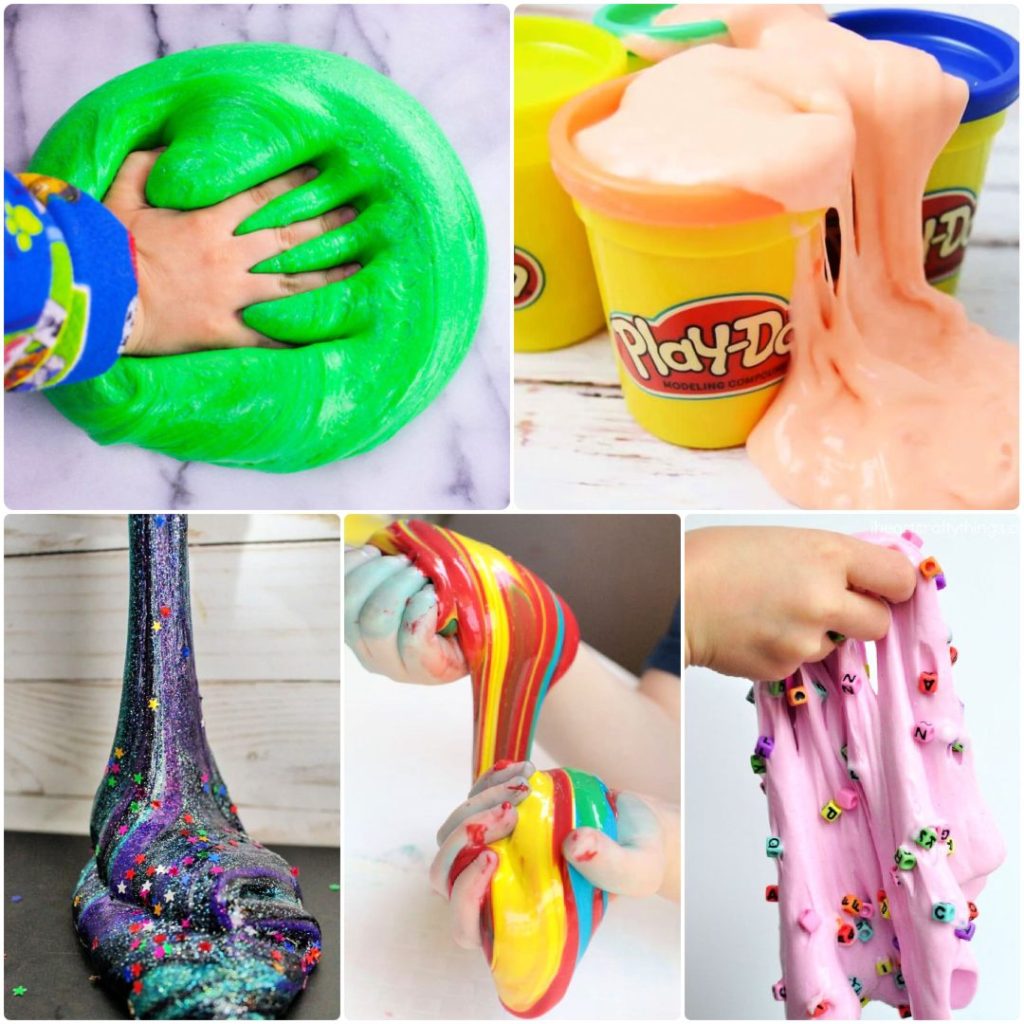 DIY How to make Clay Slime MIX 20 Slime Clay Learn Colors Surprise