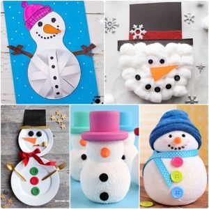 easy snowman crafts for kids and adults