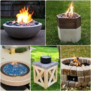 diy gas fire pit ideas: how to build your own propane or natural gas fire pit