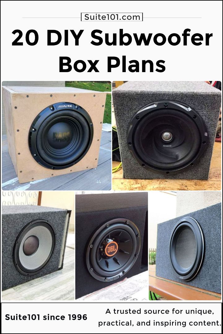 diy subwoofer box plans20 free diy subwoofer box plans to build your own