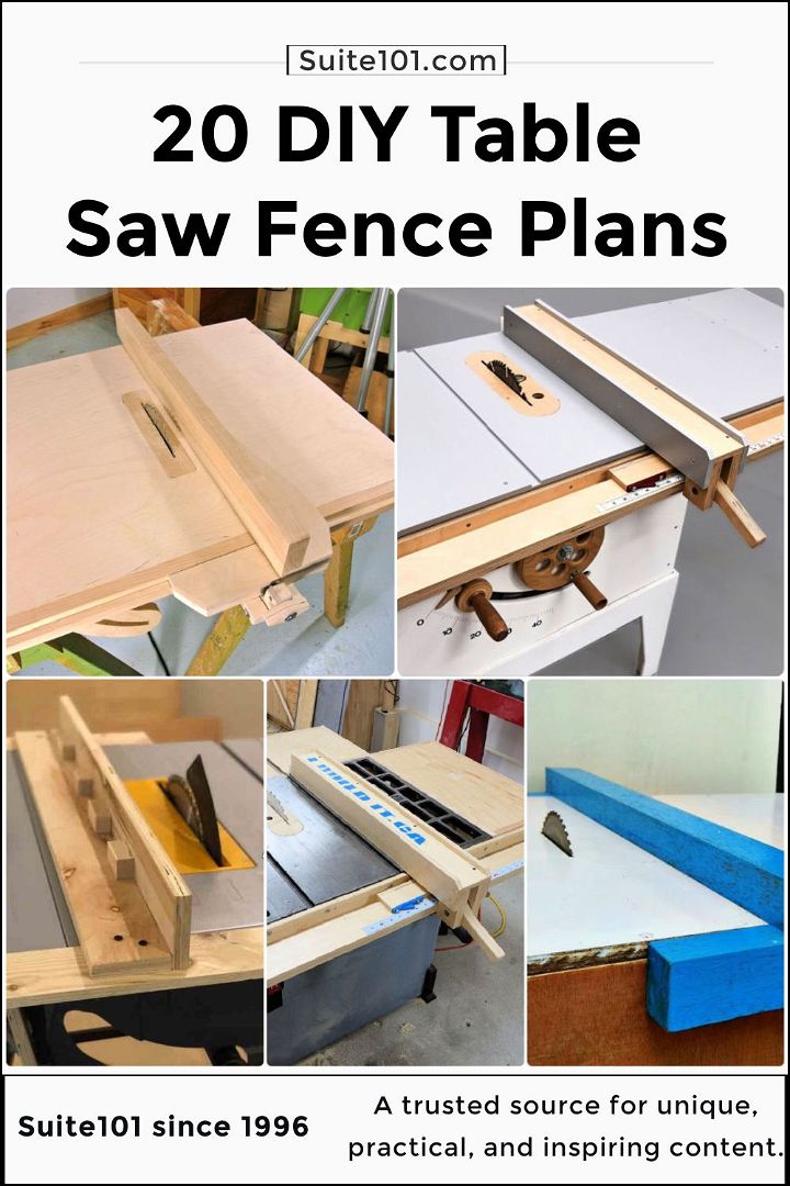 20 free diy table saw fence plans you can make