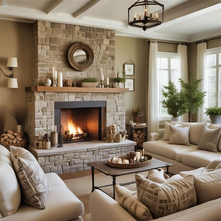 Set Up a Cozy Fireplace Area