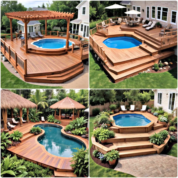 above ground pool deck ideas