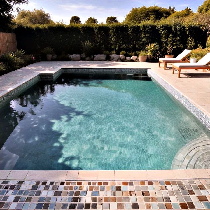 artistic touch mosaic tiled pool