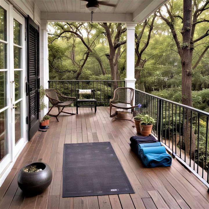 back porch fitness zone to boost your workouts