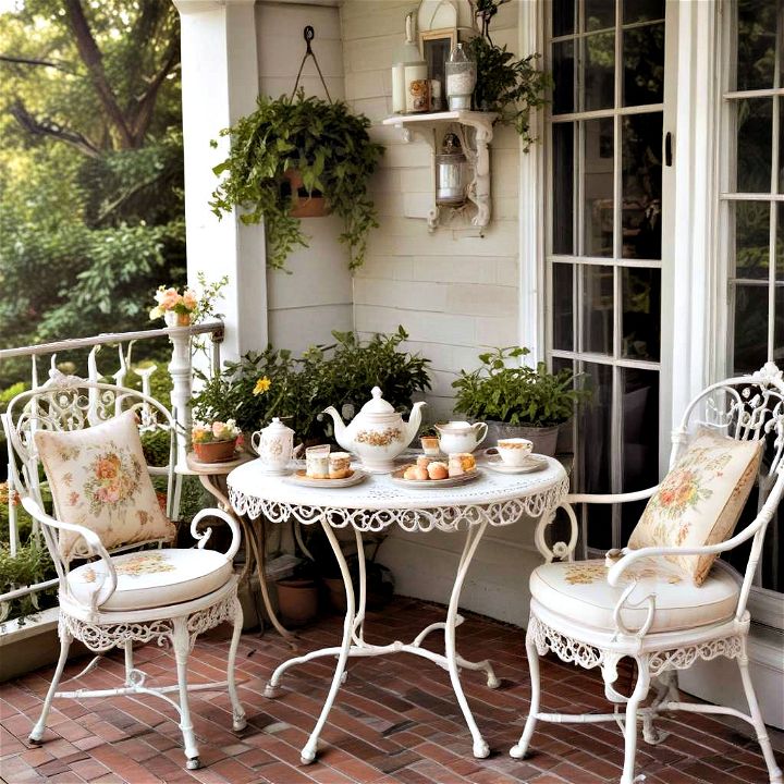 back porch vintage tea corner for a peaceful afternoon tea