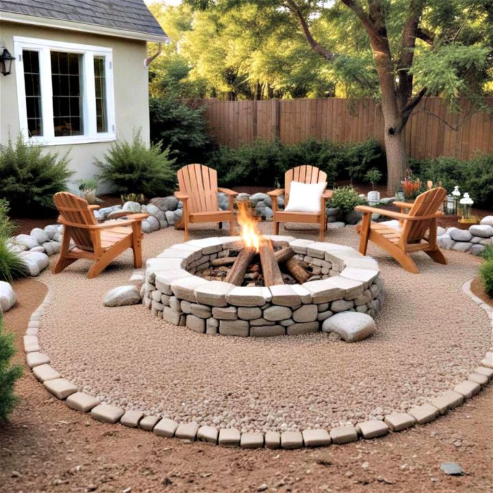 backyard comfy fire pit areas
