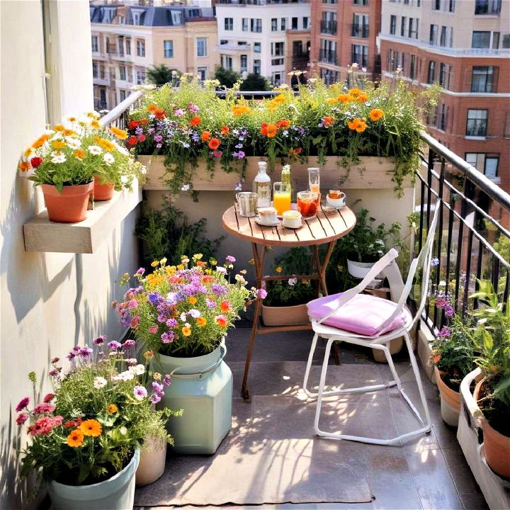 balcony breakfast nook aromatic retreat