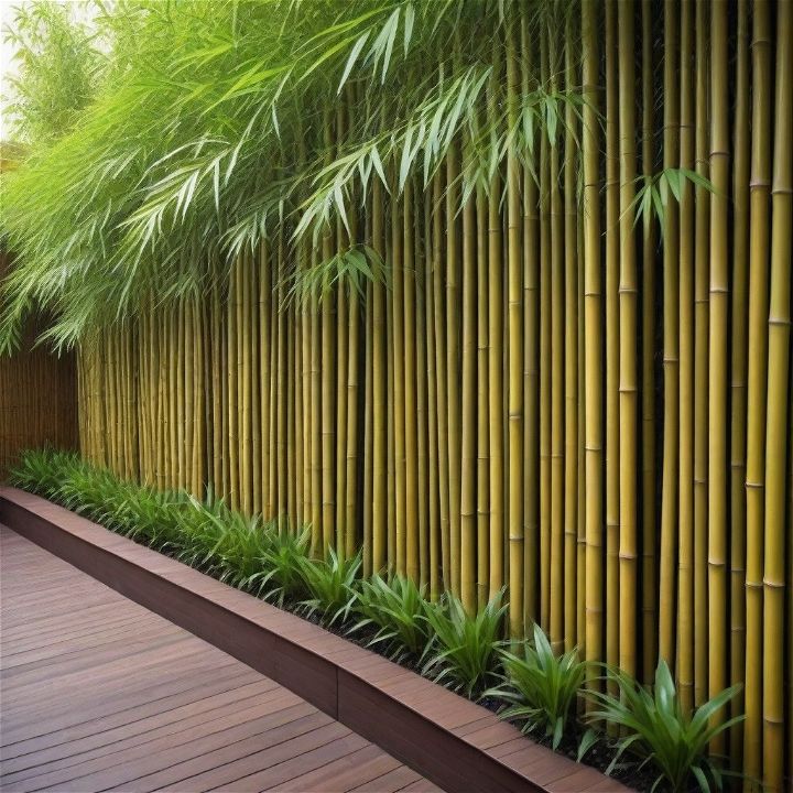 bamboo screening on your fence