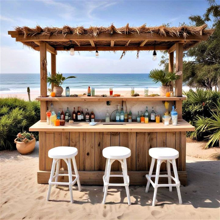 beach themed outdoor bar