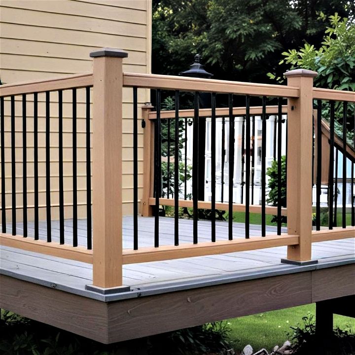 beautiful composite deck railing