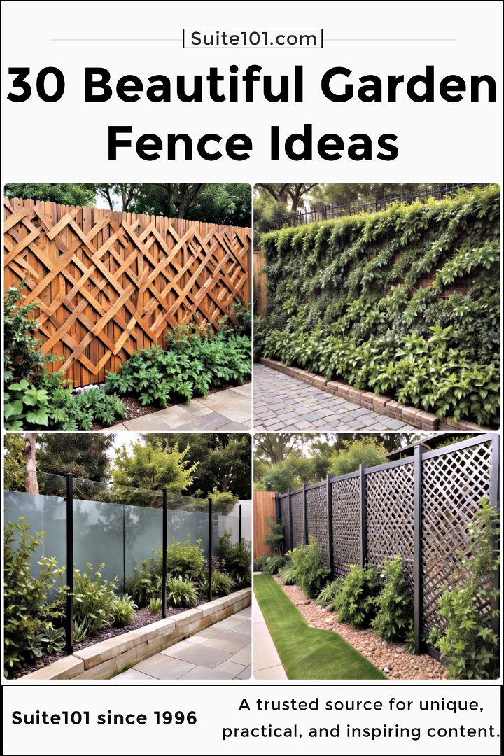 beautiful garden fence ideas