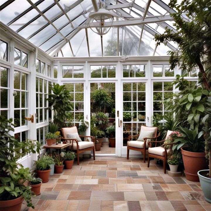 beautiful greenhouse inspired conservatory
