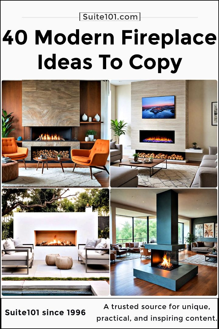 best modern fireplace ideas