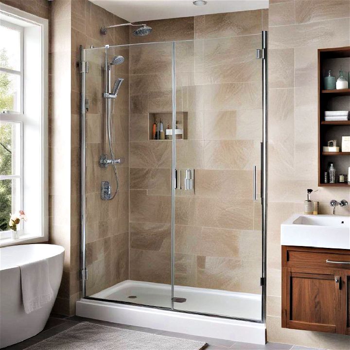 bi fold shower doors smart solution