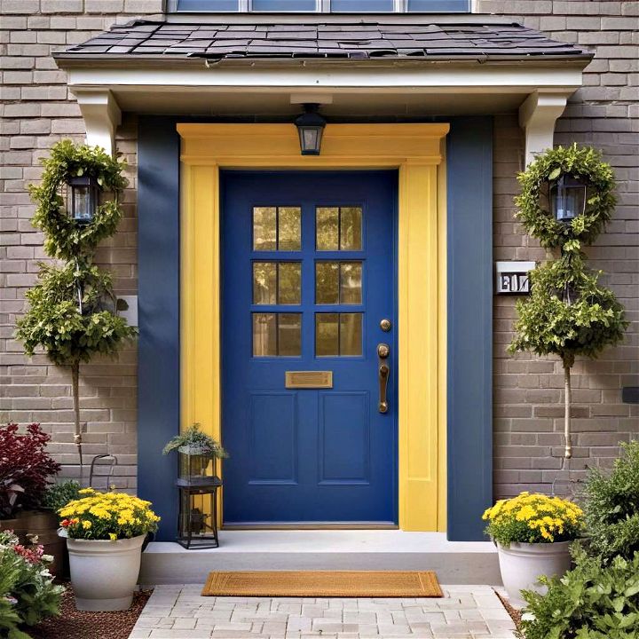 bold and stylish front door color
