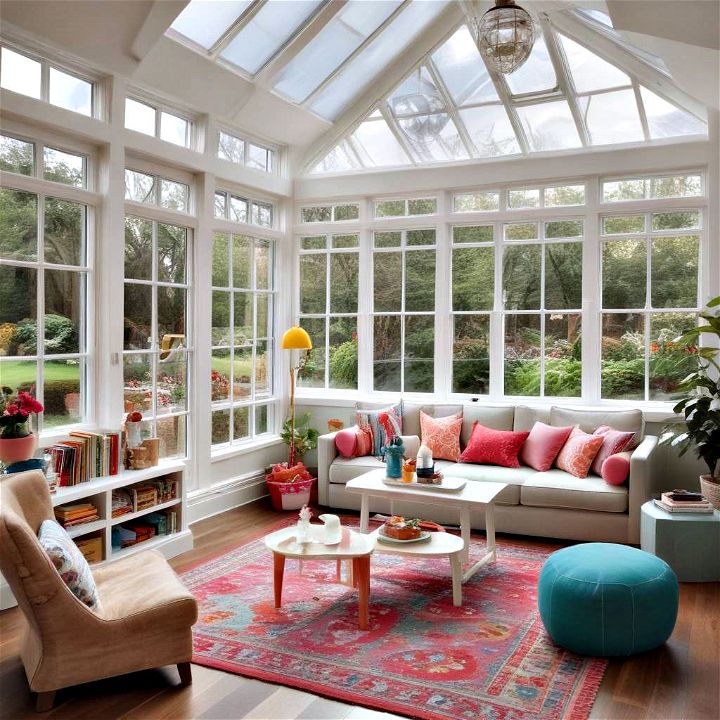 bright and inviting playroom conservatory