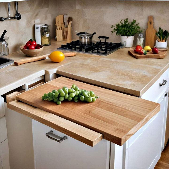 built in cutting boards for quick chopping tasks