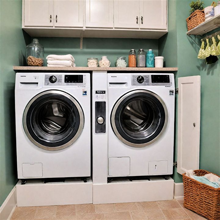 built in detergent dispensers for small laundry room