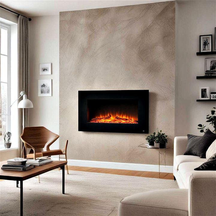 built in electric wall fireplace sophisticated heating solution